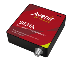 NIR spectrometer Siena by Avenir Photonics. 800-2100 nm. Uncooled InGaAs sensor. Minimal stray light.