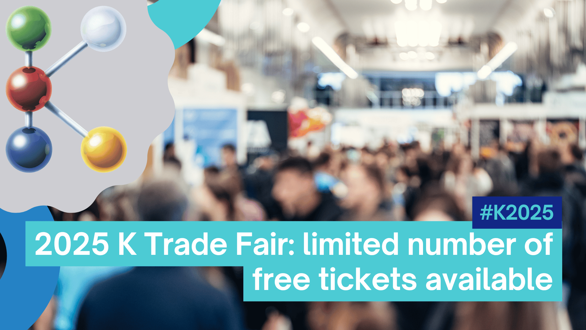 Free tickets for 2025 K trade fair, Düsseldorf, Germany. trinamiX is presenting Pal Two scanner for textile and plastics recycling.